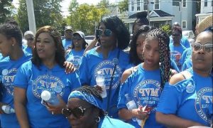 Women boots on the ground
