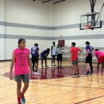 Kids playing basketball as part of MVP Basketball Tournaments